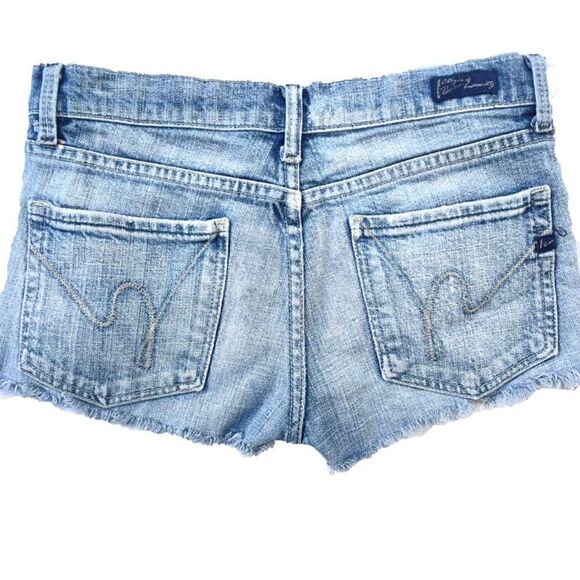 Citizens of Humanity Distressed Cutoff Jean Shorts - Picture 2 of 10